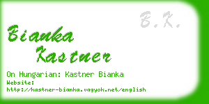 bianka kastner business card